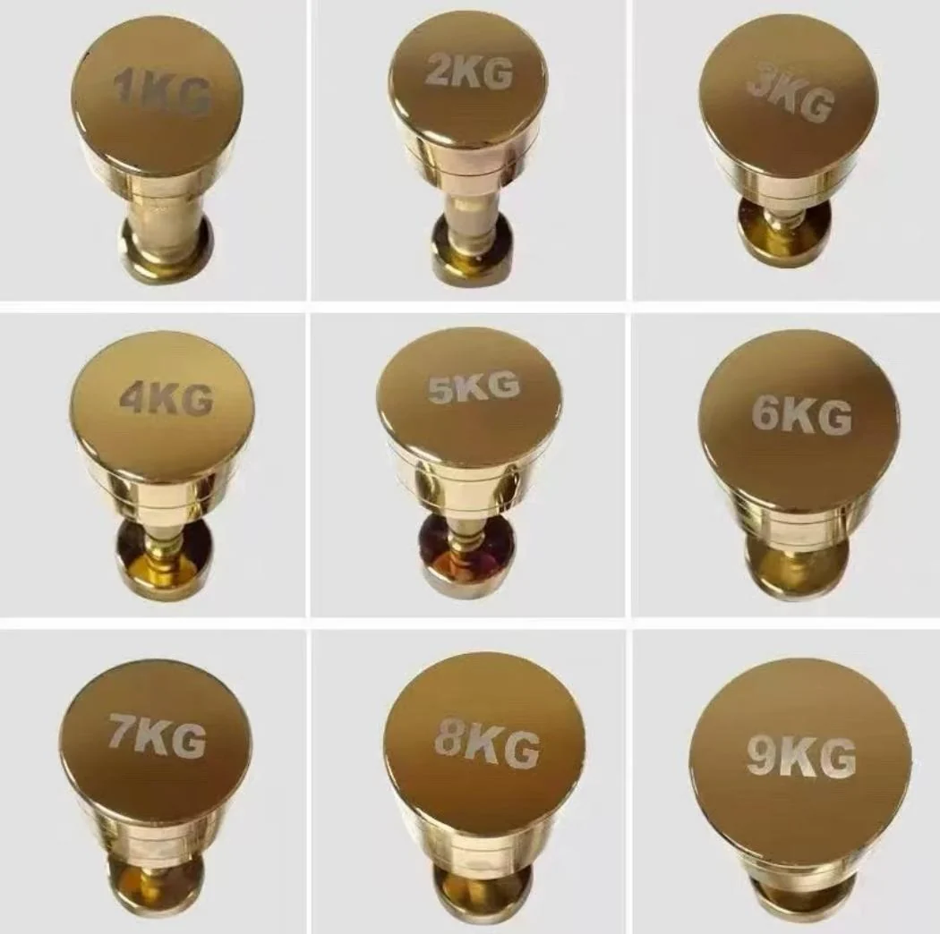 Gold Electroplated Dumbbells